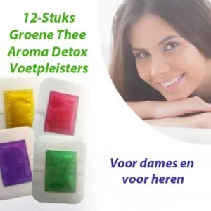 12-Stuks Groene Thee Aroma Detox Voetpleisters