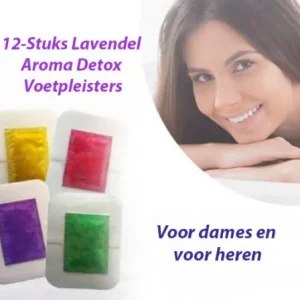 12-Stuks Lavendel Aroma Detox Voetpleisters
