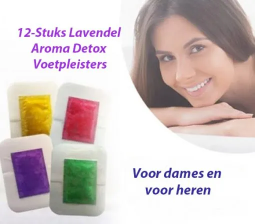 12-Stuks Lavendel Aroma Detox Voetpleisters - Afbeelding 2