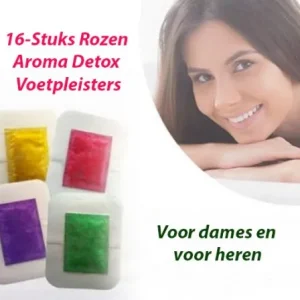 16-Stuks Rozen Aroma Detox Voetpleisters