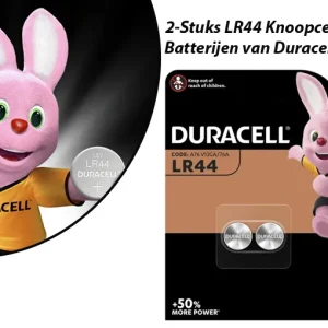 2-Stuks LR44 Knoopcel Batterijen van Duracell