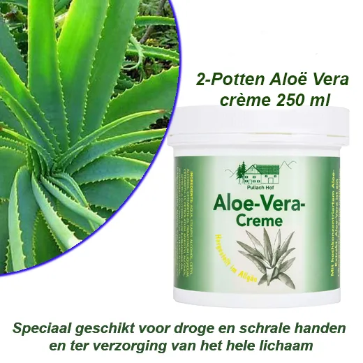 2-Potten Aloë Vera Crème 250 ml
