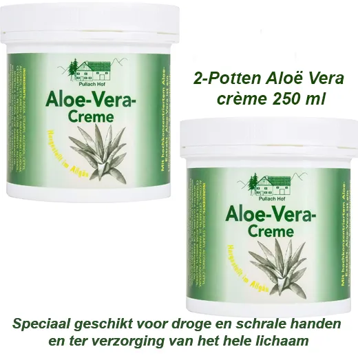 2-Potten Aloë Vera Crème 250 ml - Afbeelding 4