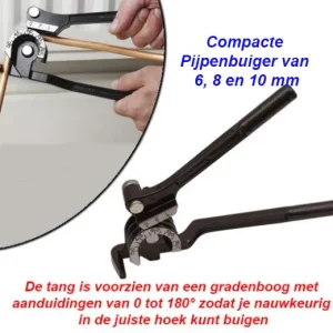 Compacte Pijpenbuiger van 6, 8 en 10 mm