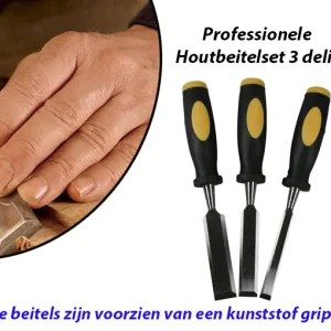 Professionele Houtbeitelset 3 delig