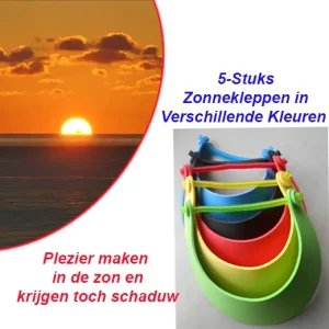 5-Stuks Zonnekleppen in Verschillende Kleuren