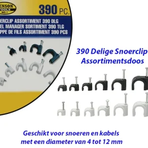 390 Delige Snoerclip Assortimentsdoos