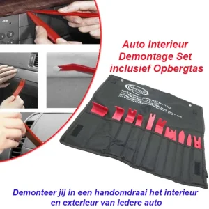 Auto Interieur Demontage Set inclusief Opbergtas