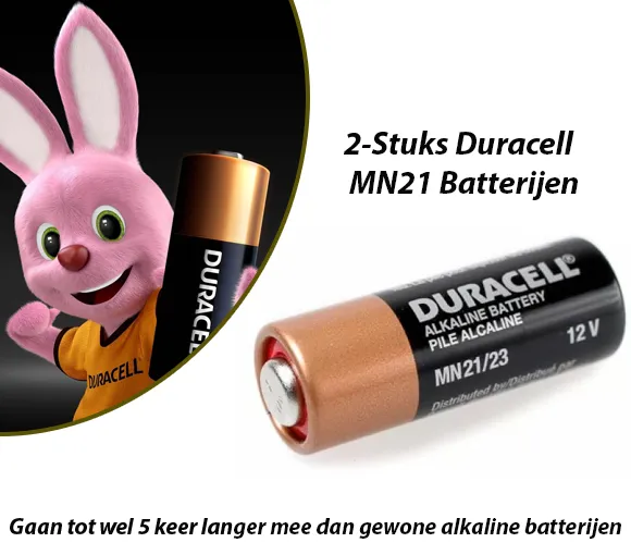 2-Stuks Duracell Alkaline MN21 Batterijen