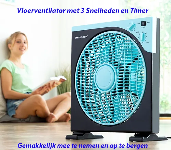 Vloerventilator met 3 Snelheden en Timer - Afbeelding 5