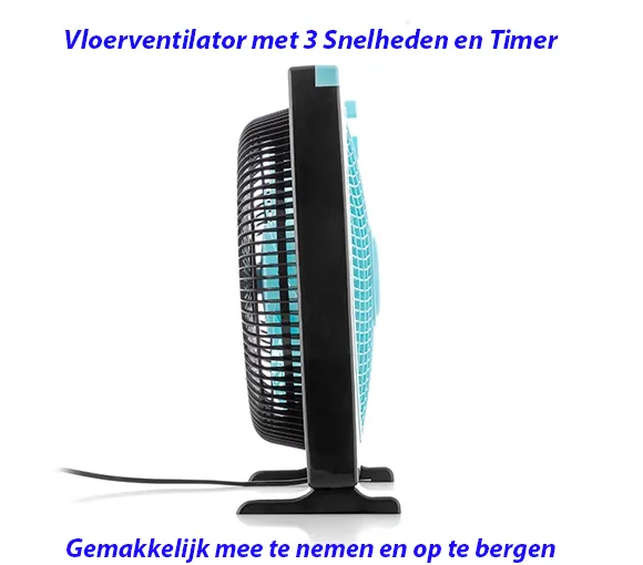 Vloerventilator met 3 Snelheden en Timer - Afbeelding 4