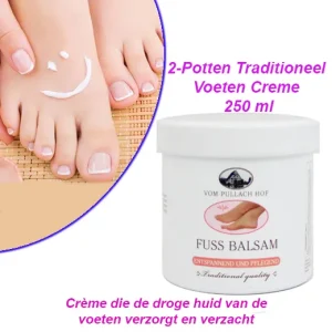 2-Potten Traditioneel Voeten Creme 250 ml