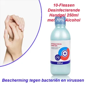10-Flessen Desinfecterende Handgel 250ml
