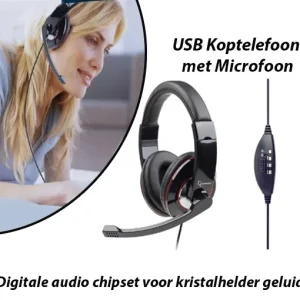 USB Koptelefoon met Microfoon