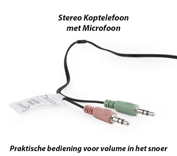 Stereo Koptelefoon met Microfoon Kleur Zwart - Afbeelding 4