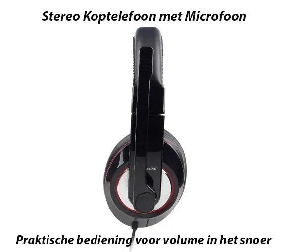 Stereo Koptelefoon met Microfoon Kleur Zwart - Afbeelding 5