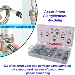 Assortiment Slangklemset 40-Delig