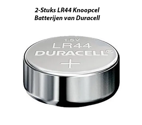 2-Stuks LR44 Knoopcel Batterijen van Duracell - Afbeelding 4