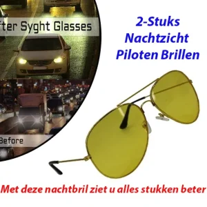 2-Stuks Nachtzicht Piloten Brillen