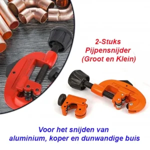 2-Stuks Pijpensnijder (Groot en Klein)