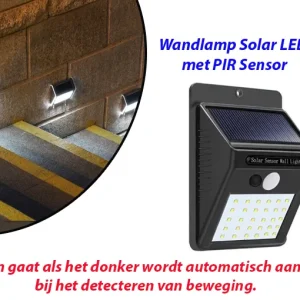 Wandlamp Solar LED met PIR Sensor
