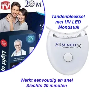 Tandenbleekset met UV LED Mondstuk