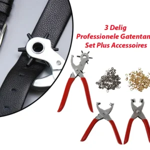 3 Delig Professionele Gatentang Set Plus Accessoires