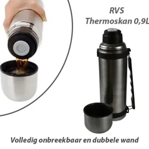 RVS Thermosfles 0,9L