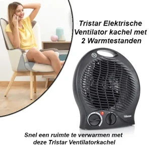 Tristar Elektrische Ventilator Kachel met 2 Warmtestanden