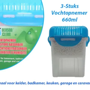 3-Stuks Vochtopnemer 660ml