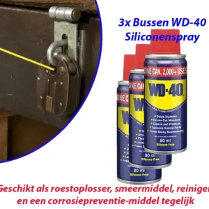 3x Bussen WD-40 Siliconenspray