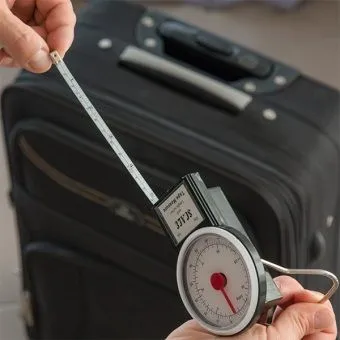 2-Stuks Analoge Romeinse Bagageweegschaal met Meetlint - Afbeelding 4