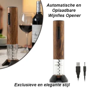 Automatische en Oplaadbare Wijnfles Opener