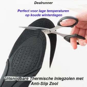 Uitsnijdbare Thermische Inlegzolen met Anti-Slip Zool - Afbeelding 3