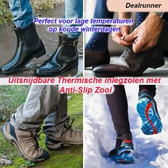 Uitsnijdbare Thermische Inlegzolen met Anti-Slip Zool - Afbeelding 4
