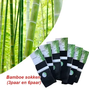 Frisse en droge voeten met deze Bamboe sokken Zwart (3paar en 6paar)