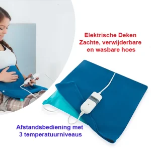 Elektrische Deken | Afstandsbediening met 3 temperatuurniveaus