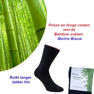 Frisse en droge voeten met de Bamboe sokken – Marine Blauw (3paar en 6paar)