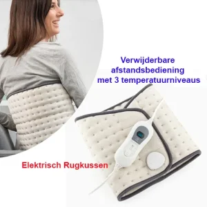 Elektrisch Rugkussen 100W met afstandsbediening