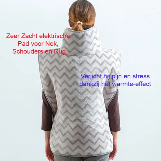 Zeer Zacht elektrische Pad voor Nek, Schouders en Rug - Afbeelding 4