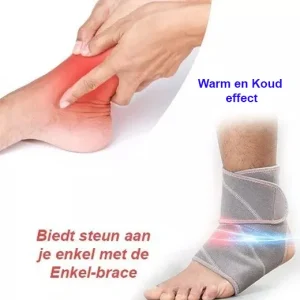 Warm en Koud effect enkel ondersteuning met de EnkelBrace