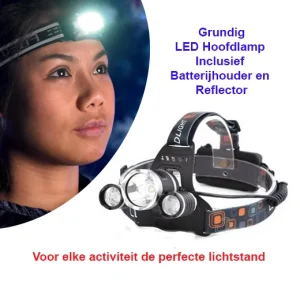Grundig LED Hoofdlamp Inclusief Batterijhouder en Reflector