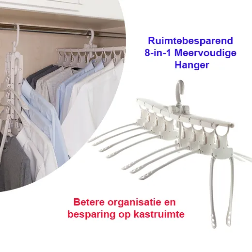 Ruimtebesparend 8-in-1 Meervoudige Hanger - Afbeelding 2