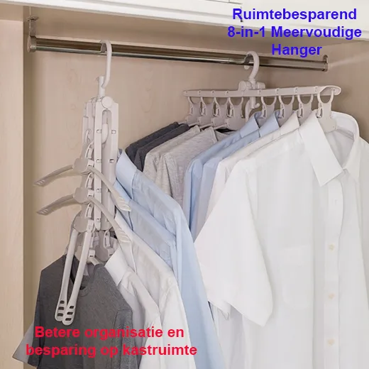 Ruimtebesparend 8-in-1 Meervoudige Hanger - Afbeelding 4