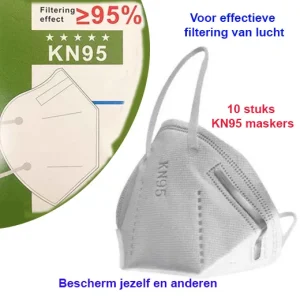 10 stuks KN95/PPF2 Mondkapjes- Mondmaskers ter bescherming