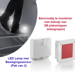 LED Lamp-Bewegingssensor (Pak van 2)