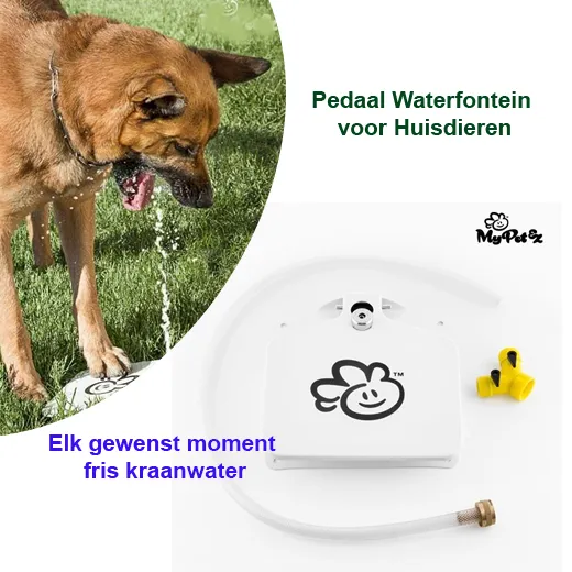 Pedaal Waterfontein voor Huisdieren