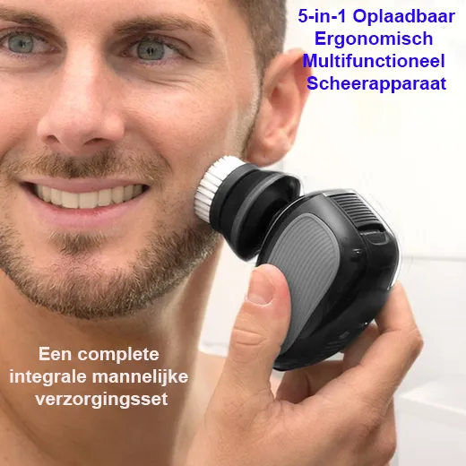 5-in-1 Oplaadbaar Ergonomisch Multifunctioneel Scheerapparaat - Afbeelding 4