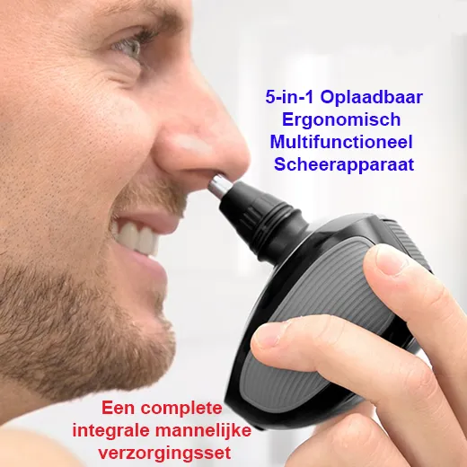 5-in-1 Oplaadbaar Ergonomisch Multifunctioneel Scheerapparaat - Afbeelding 6