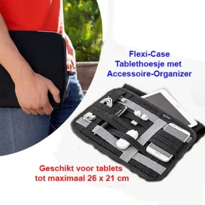 Origineel en veelzijdig Tablethoesje met Accessoire-Organizer